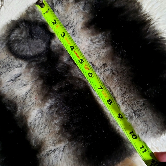 VINTAGE TERRY LEWIS animal print faux fur/fuzzy BAG - Picture 2 of 11